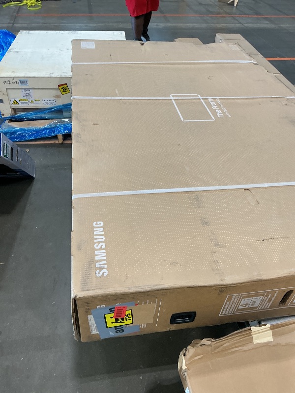 Photo 1 of **parts only** Samsung 85-Inch Class QLED 4K The Frame LS03B Series, Quantum HDR, Art Mode, Anti-Reflection Matte Display, Slim Fit Wall Mount Included, Smart TV w/Alexa Built-in (QN85LS03BAFXZA)