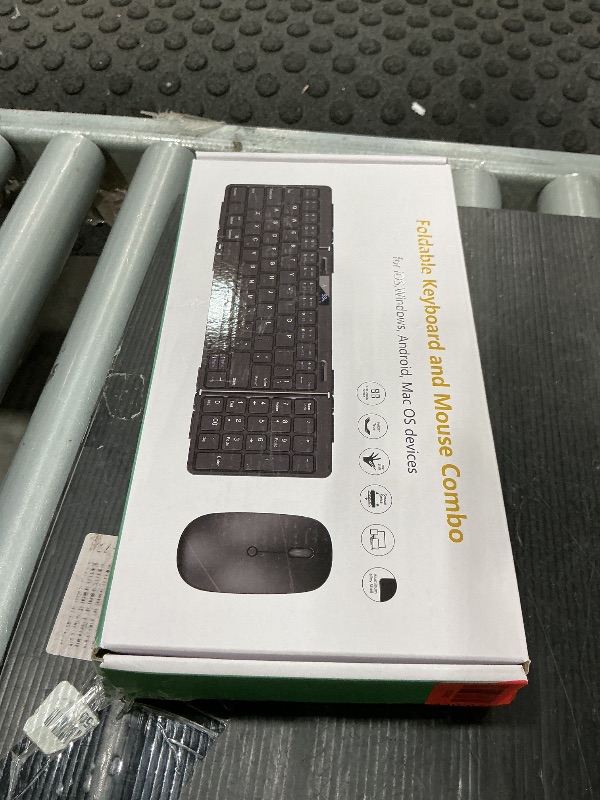 Photo 1 of ** SOLD AS IS, NO REFUND/RETURN** SEE COMMENTS!
Foldable Keyboard and Mouse, EDJO Folding Keyboard Mouse Combo with Portable Case, 2.4G Wireless & Bluetooth, USB-C Rechargeable Travel Combo for Windows, Mac OS, iOS, Android PC/Laptop (Black)