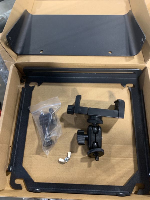 Photo 1 of ** MISSING PARTS**Cell Phone Fence Mount with Shade, Mounting Kit for Gamechanger for iPhone, Mevo Start, Phones, and Other Action Cameras,Phone/Camera for Baseball/Tennis Game Footage, 360° Rotating Non-Slip Fixtures