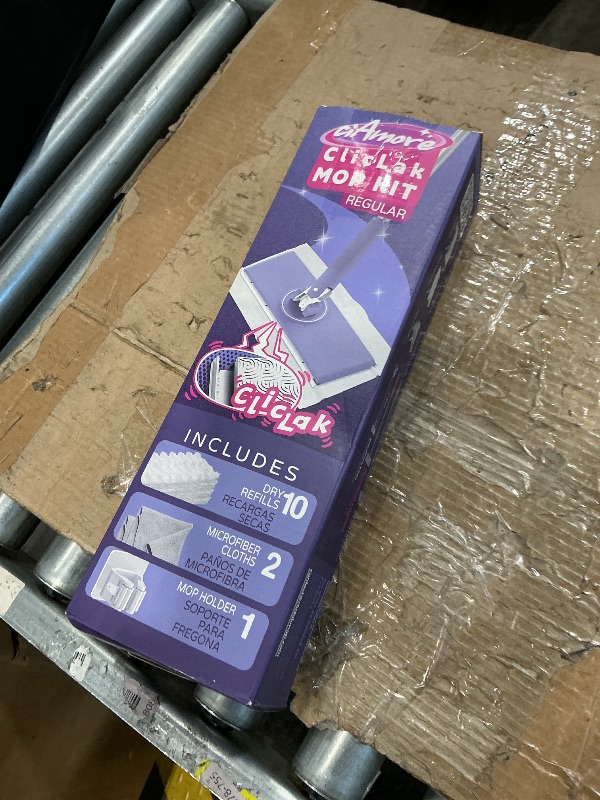 Photo 1 of *MISSING PARTS*
Disposable Sweeper Dust Mop, No-Touch Attach & Remove Cloth Instantly, Compatible with Swiffer Pads, Clamp Clip Mop for Kitchen House, Dorm, Classroom Wood Hardwood Floor Wall Cleaning(50'')