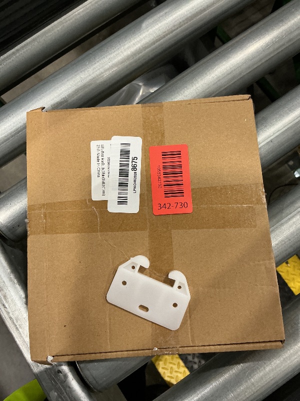 Photo 1 of 10 Pcs Plastic Rear Drawer Guides Drawer Track Rail Guide Brackets with Screws for Dresser Cabinet,Hutches,Drawer Systems,Furniture and Wardrobe,White(59x41.5x7.5mm)