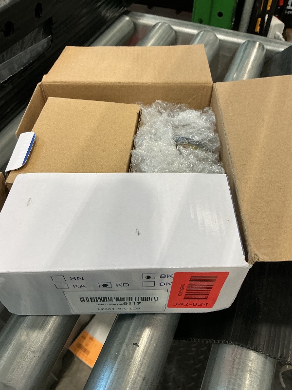 Photo 1 of (1 Pack) Keyed Alike Front Door Lever Lockset with Single Cylinder Deadbolt Combination Set, Wave Style Lever, Front Door/Exterior Door Knob with Lock and Deadbolt, Classic Matte Black Finished