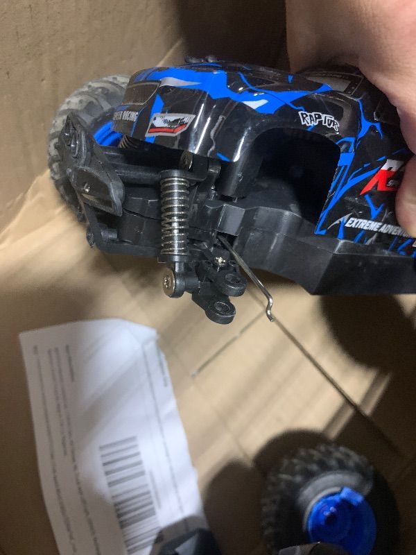 Photo 1 of ***Broken Wheel***BIFYTON Remote Control Car, 1:18 Rc Cars, All-Terrain RC Truck with LED Light, 20KM/H, Rechargeable, 2WD, 2.4GHz, Sturdy PVC Shell, Remote Control Truck for Boys 4-7 8-12, Beginner