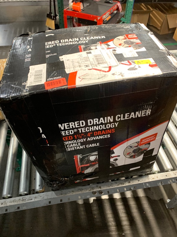 Photo 1 of ***(USED/ UNABLE TO TEST ITEM)***RIDGID K-400 Drain Cleaning 115-Volt Drum Machine Kit with AUTOFEED Control and C-32IW 3/8" x 75' Cable