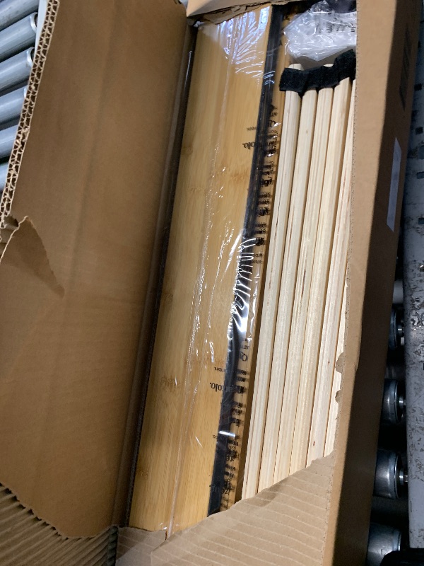 Photo 1 of (please see all images) ZINUS Moiz Wood Platform Bed Frame, Wood Slat Support, No Box Spring Needed, Easy Assembly, Natural, Queen