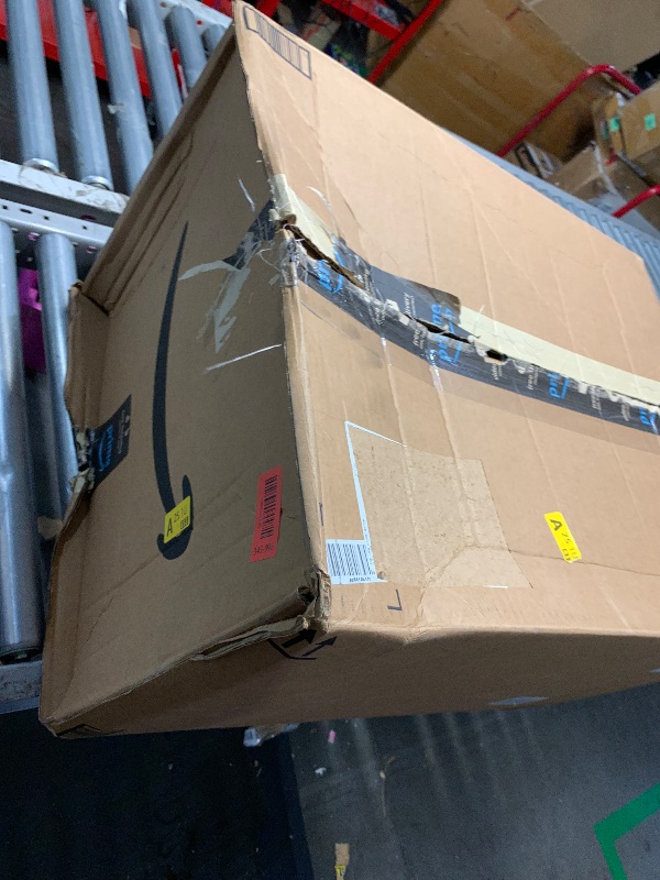 Photo 1 of (used)(damaged)(see all images) Mighty Tuff 5 Gallon / 21 Pound Pet Food Storage Container, Pack of 2 with Metal Handle and Airtight Lid to Lock in Freshness, Light Grey Base & Dark Grey Lid