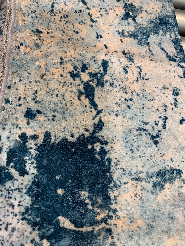 Photo 1 of (please see all images) Area Rug 6x9 Washable Rugs Modern Abstract Blue Area Rug Soft Non-Slip Non-Shedding Faux Wool Stain Resistant Floor 