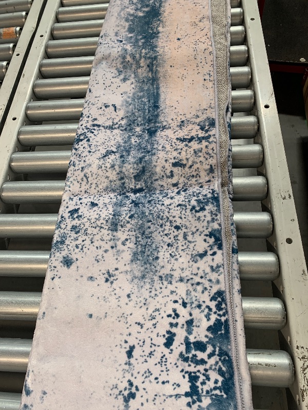 Photo 1 of (please see all images) Area Rug 6x9 Washable Rugs Modern Abstract Blue Area Rug Soft Non-Slip Non-Shedding Faux Wool Stain Resistant Floor 