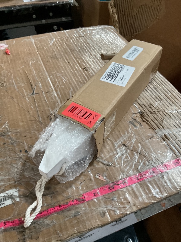 Photo 1 of (SINGLE) DECHOUS 1Pcs Wooden Buoy Decor: Decorative Buoys with Rope Nautical Wall Hanging Decor - Blue White Mediterranean Ornament for Coastal Home Living Room Bathroom - 10 Inch