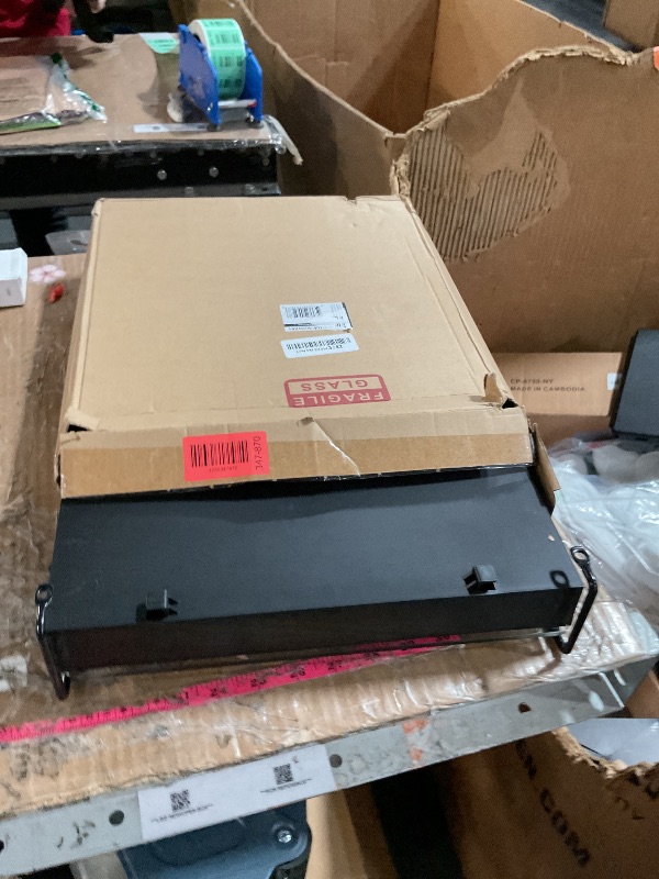 Photo 1 of ***(MISSING HARDWARE)***DecoBrothers Crystal Tempered Glass Vertuo Pod Holder Drawer, 30 Large or 60 Small Nespresso Capsule Organizer, Black