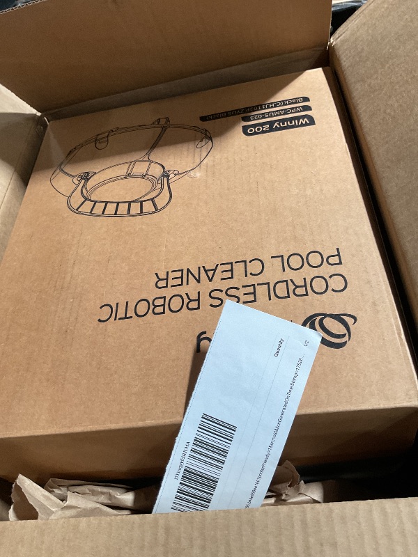 Photo 1 of (2025 Upgrade) Cordless Robotic Pool Cleaner, Lasts 80 Min, Automatic Vacuum for Above-Ground Pools up to 645 Sq.ft,Portable, Self-Parking,Light Black