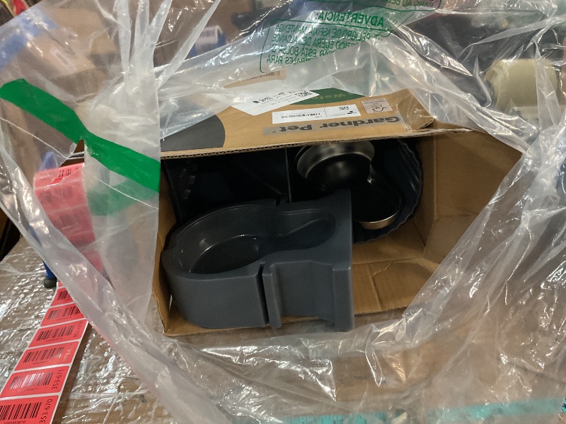 Photo 1 of (incomplete) Gardner Pet Automatic Gravity Cat Food Feeder and Water Dispenser Stainless Steel Two-in-One Set Large Capacity