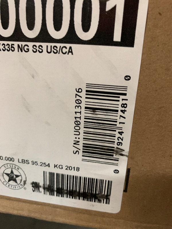Photo 1 of *****************MISSING PARTS-FOR PARTS ONLY******************
Weber Genesis SX-335 Natural Gas Smart Grill, Stainless Steel