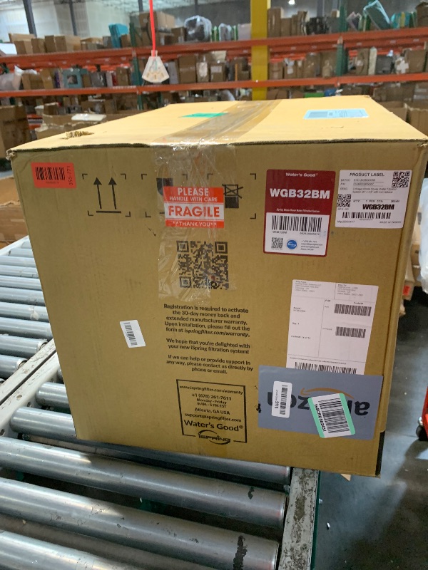 Photo 1 of ***(HEAVILY USED/ MAJOR DAMAGE)***iSpring Whole House Water Filter System, Reduces Iron, Manganese, Chlorine, Sediment, Taste, and Odor, 3-Stage Iron Filter Whole House, Model: WGB32BM