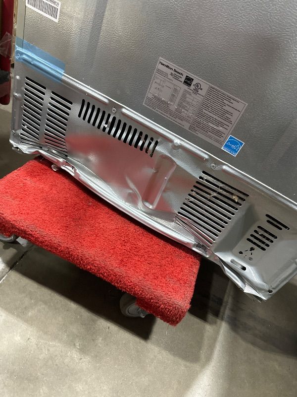 Photo 1 of ** TRUCK PICKUP ONLY ** Hamilton Beach HBF1770 French Door Counter Depth Refrigerator with Freezer Drawer, 17.7 cu ft, Stainless Steel (Full Size)