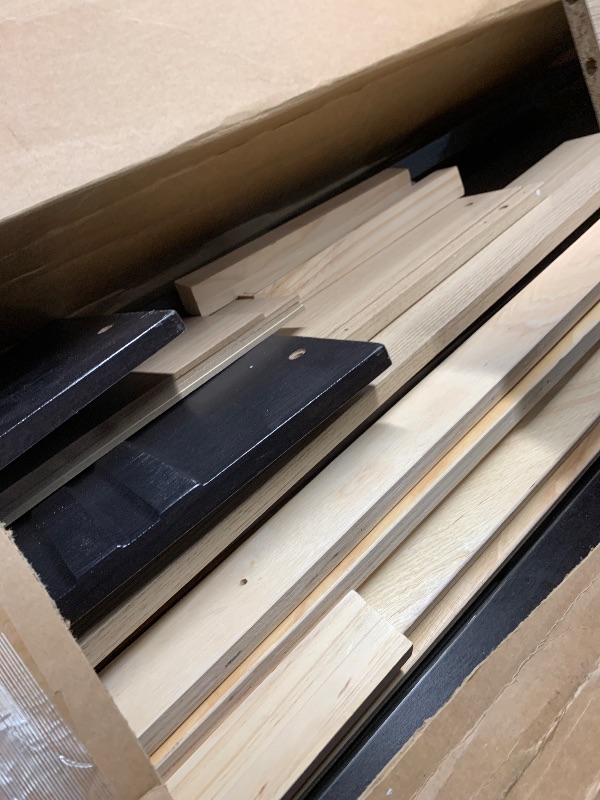 Photo 1 of *****STOCK PHOTO REFERENCE ONLY************Palace Imports 100% Solid Wood Kansas Twin Mate’s Bed, Bed Only, Java, 15”H x 42”W x 76”L, 12 Slats, 2 Drawers Included. Optional Headboard, Rail Guard Sold Separately. Requires Assembly