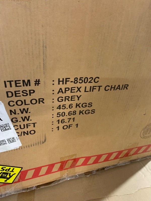 Photo 1 of ****STOCK PHOTO REFERENCE ONLY******Korser Recliner Chair for Adults, Power Lift Reclining Chair for Elderly, Small Recliner with Assist for Seniors, Electric Single Lift Sofa with Memory Function for Living Room Reading Room, Darkgrey