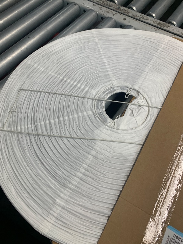 Photo 1 of (see images) Henjjras 23inch White Round Paper Lamp shade,Chinese Lanterns,Pendent Paper Lantern,Interior Decoration