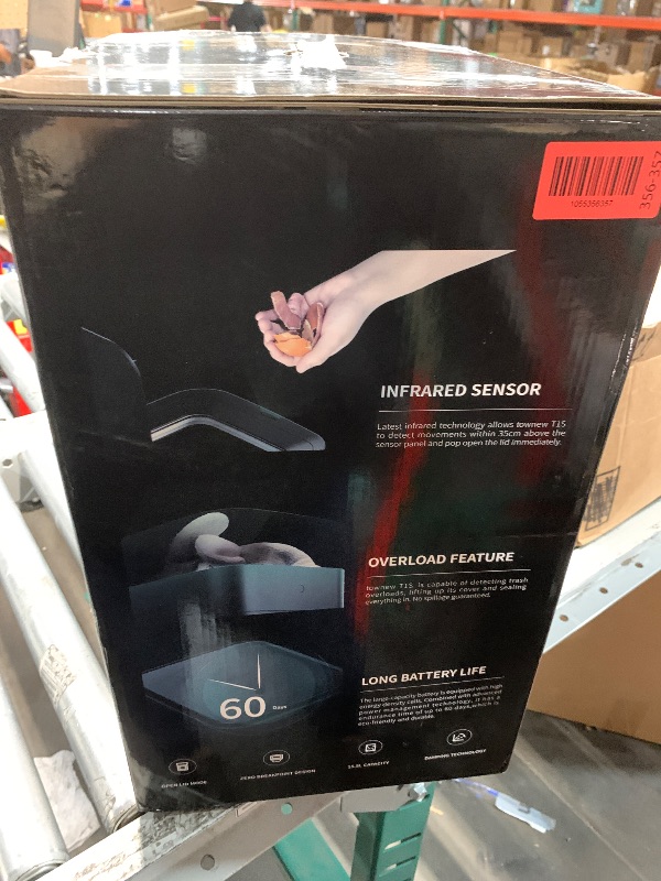 Photo 1 of (used)(see images) townew T1S Self-Sealing and Self-Changing 4.1 Gallon Trash Can | Automatic Open Lid and Motion Sense Activated Garbage Bin | 