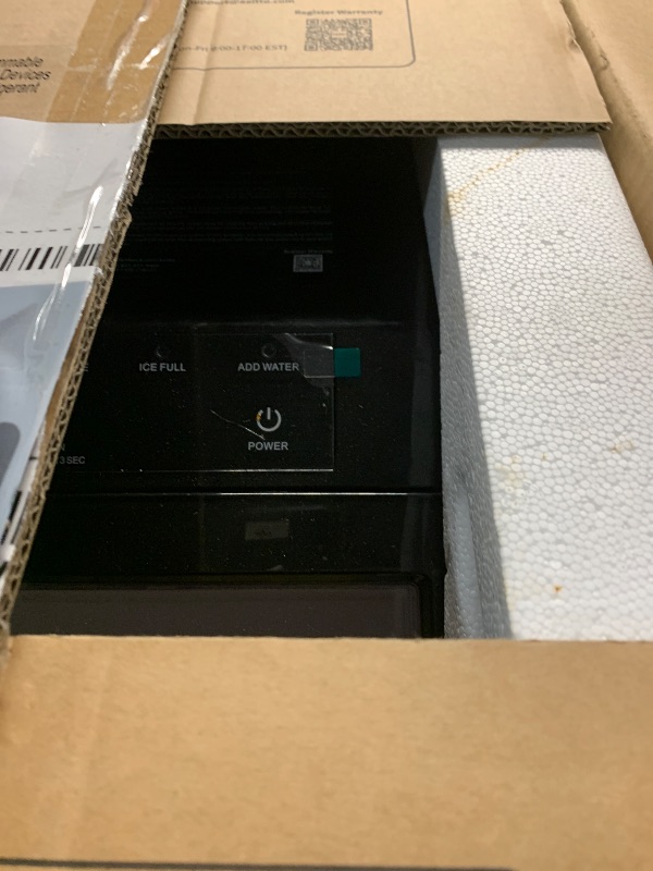 Photo 1 of *******************MISSING THE ICE BASKET***************
Aeitto Nugget Ice Maker Countertop, 55lbs/Day, Large Capacity Chewable Ice Maker, Rapid Ice Release in 5 Mins, Self-Cleaning with Stainless Steel Housing Ice Machine for Home Office and Party, Silve