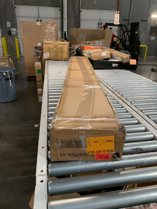 Photo 1 of *****STOCK PHOTO REFERENCE ONLY****** BOX 1/5 INCLUDED****MISSING BOX 2,3,4,5*******Wowace 6ft (H/72in) Heavy Duty Fence Post - Serial Post for Outdoor Patio, Backyard and Garden Privacy Fence (1pack-Matte Black)