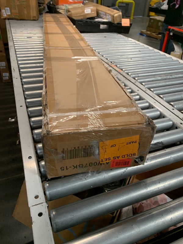 Photo 1 of *****STOCK PHOTO REFERENCE ONLY****** BOX 1/5 INCLUDED****MISSING BOX 2,3,4,5*******Wowace 6ft (H/72in) Heavy Duty Fence Post - Serial Post for Outdoor Patio, Backyard and Garden Privacy Fence (1pack-Matte Black)