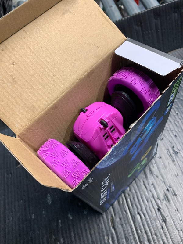 Photo 1 of (sold for parts) QUNREDA RC Cars, Purple Remote Control Car for Girls, 2.4 GHZ Double Sided RC Stunt Car 360° 