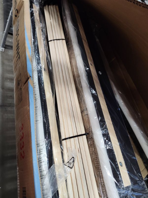 Photo 1 of ***************ITEM IS WHITE, NOT BLACK******************
Velvet Bed Frame with Charging Station and Storage Shelf, Bed Frame with Vertical Channel Tufted Wingback Headboard, Upholstered Platform Bed with Wood Slats, No Box Spring Needed (Black, Queen)