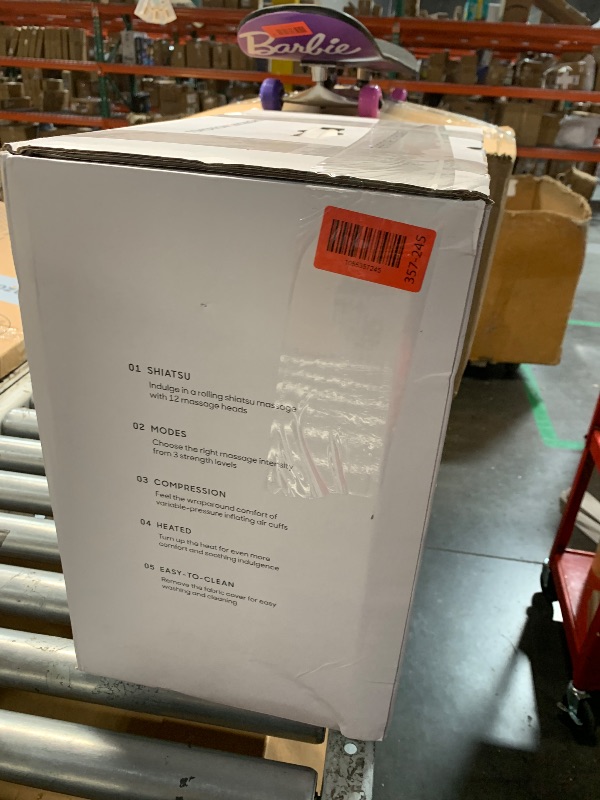 Photo 1 of (PARTS) (NOT FUNCTIONAL) Sharper Image Shiatsu Foot Massager with Heat & Air Compression – Deep Kneading Rollers & Washable Cover| Relief for Heels, Balls, Arch| Electric Feet Massager| Masajeador| Massage Tool| Mens Size 12