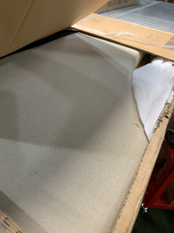 Photo 1 of (partial set, sides only) Beitrix Twin XL Daybed with Trundle & LED Lights, Linen Upholstered Sleeper Sofa Bed Frame, Button Tuft Curved Padded Day-Bed for Guest Apartment & Small Space, No Box Spring Needed, Beige