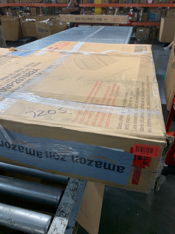 Photo 1 of (partial set, sides only) Beitrix Twin XL Daybed with Trundle & LED Lights, Linen Upholstered Sleeper Sofa Bed Frame, Button Tuft Curved Padded Day-Bed for Guest Apartment & Small Space, No Box Spring Needed, Beige