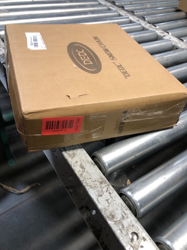 Photo 1 of ***FACTORY SEALED*** DEDC Auto Lock Snow Tire Chains, 50s Quick Easy, Enhanced Manganese Steel Alloy Endurance Life 650 Mi, Icy and Snowy Road Tire Traction for Car SUV 235 245 255 265 275 Set of 2 (LS1521)