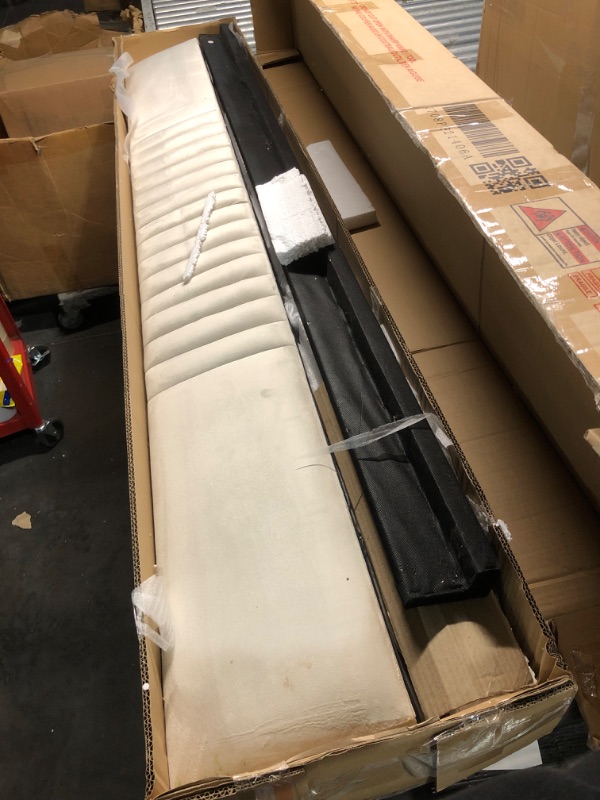 Photo 1 of ***PARTIAL SET - PRICE ADJUSTED | TRUCK/TRAILER PICKUP ONLY*** Merax Twin Size Upholstered Daybed with Trundle Bed and Wood Slat, Beige Velvet Sleeper Sofa Bed, No Box Spring Needed