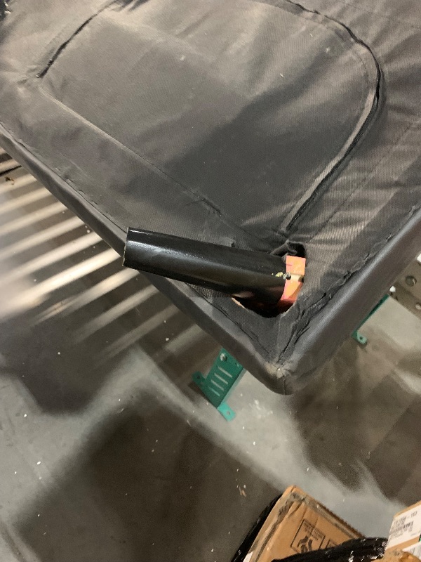 Photo 1 of ***Damaged/ See Notes for details*** Shintenchi Futon Sofa Bed, Leather Foldable Couch, Reclining Sleeper w/Removable Armrests, Upholstered Loveseat w/Folding Cup Holders for Home, Office, Black