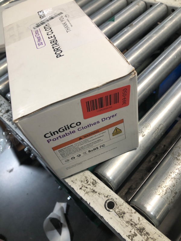 Photo 1 of ***(USED/ MISSING PARTS)***Drying bag missing*CinGiiCo Portable Clothes Dryer, Clothes Dryer hold 9-12 Items, With Time Setting?Remote Control, Portable Dryers For Laundry, Apartments, RV, Travel, Low noise?Energy Saving? Wrinkle Resistant