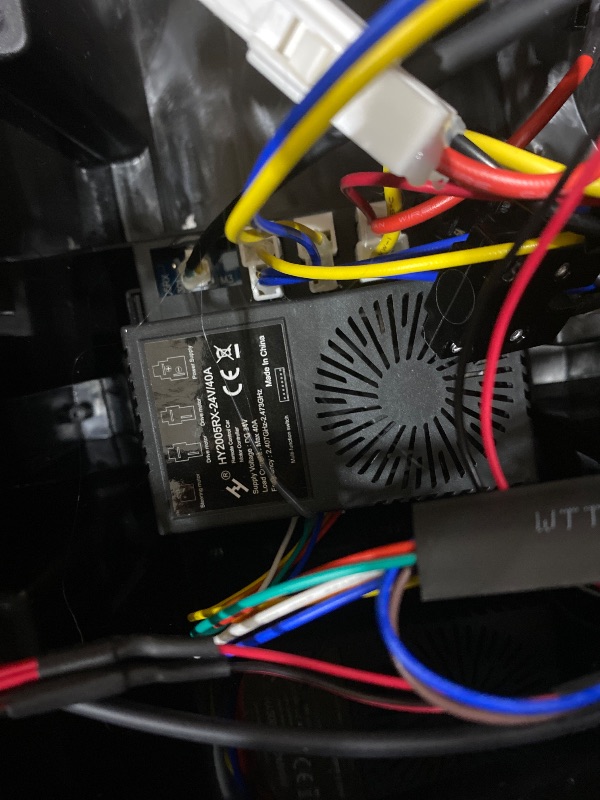 Photo 1 of **MISSING TIRES**ipicute 24V 2 Seater Kids Ride On Car, 4 Wheeler Truck Ride On Toys for Big Kids with 5.5MPH Max Speed, Remote Control, Accelerator Pedal, Treaded Tires, Steering Wheel, Music and Story, Black-