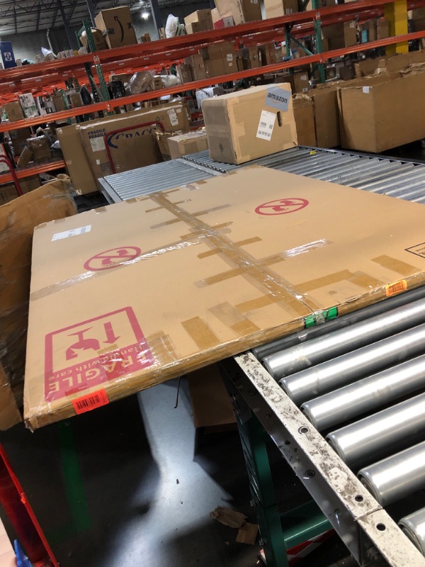 Photo 1 of [Tempered Glass] Glass Office Chair Mat for Carpet Heavy 57" x 42"-1/5" Thick Premium Tempered Glass Duty Hard Glass Chair Mats -for Office Chair on Carpet or Hard Floor with 4 Anti-Slip Pads