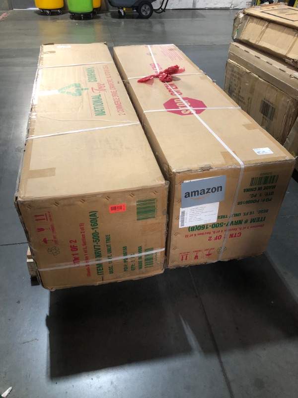 Photo 1 of ***FACTORY SEALED*** ***TRUCK/TRAILER PICKUP ONLY*** National Tree Company 16 ft Unlit North Valley Spruce Artificial Christmas Tree, 7,491 Tips, Includes Stand, Green