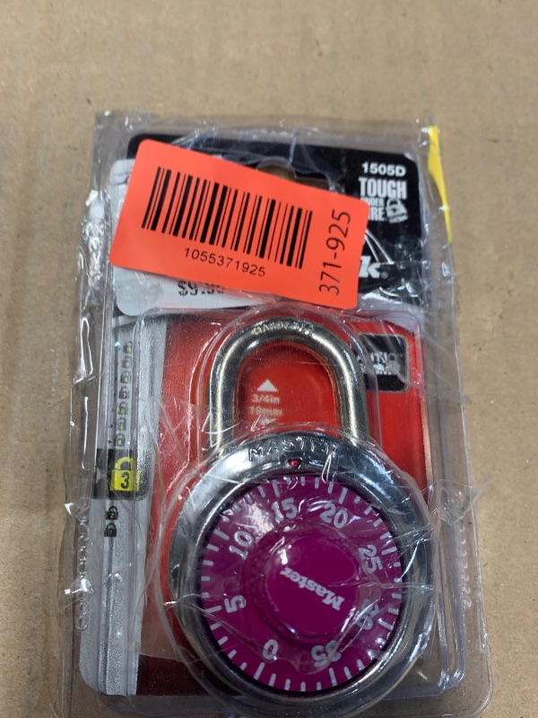 Photo 1 of  Master Lock Colored Dial Combination Padlocks