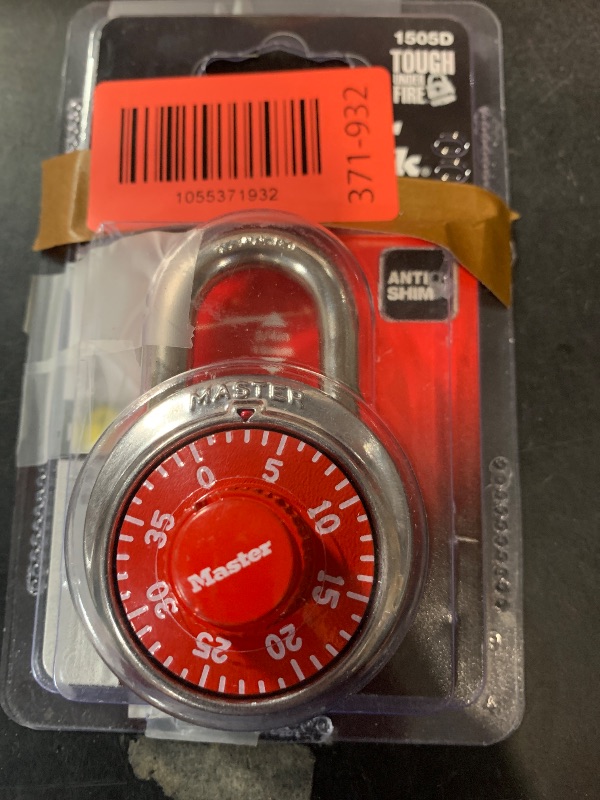 Photo 1 of  Master Lock Colored Dial Combination Padlocks