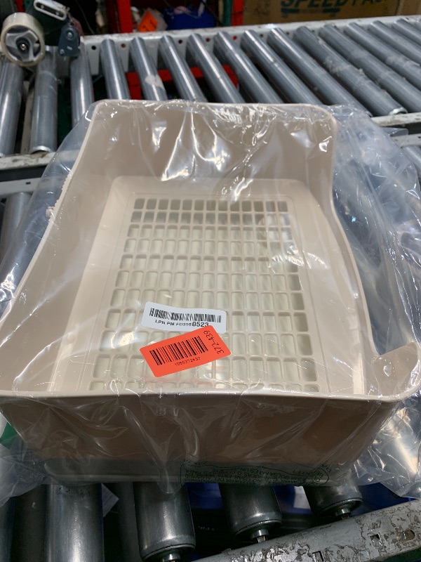 Photo 1 of Oleisert Large Rabbit Litter Box Bunny Litter Box, Potty Training for Rabbits Litter Pan with Drawer, Rabbit Bedding Toilet for Adult Guinea Pig, Ferret, Bunny and Other Animals (Brown)