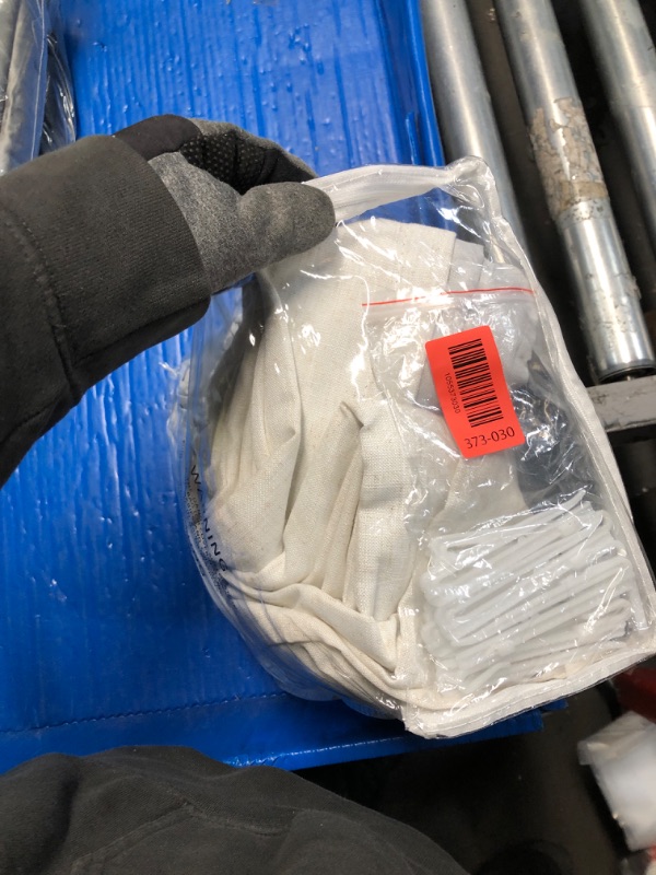 Photo 1 of 100% Blackout Pinch Pleated Curtains Linen 90 Inches Long for Bedroom 2 Panels Set Full Black Out Thermal Insulated Curtain Natural Boho Farmhouse Pinch Pleat Double Layer Room Darkening Drapes Cream