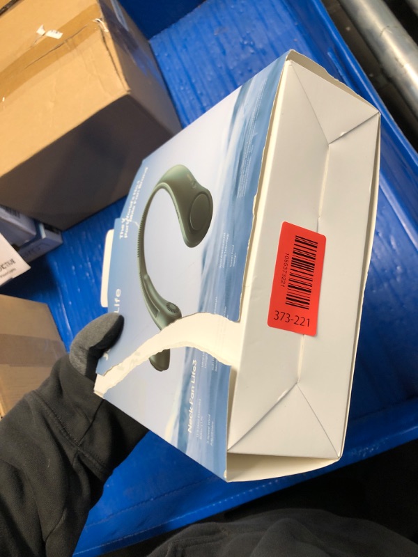 Photo 1 of (missing power cord) JISULIFE Portable Neck Fan, Hands Free Bladeless Fan, 5 Speeds, 4000 mAh Battery Operated Wearable Personal Fan, Twistable