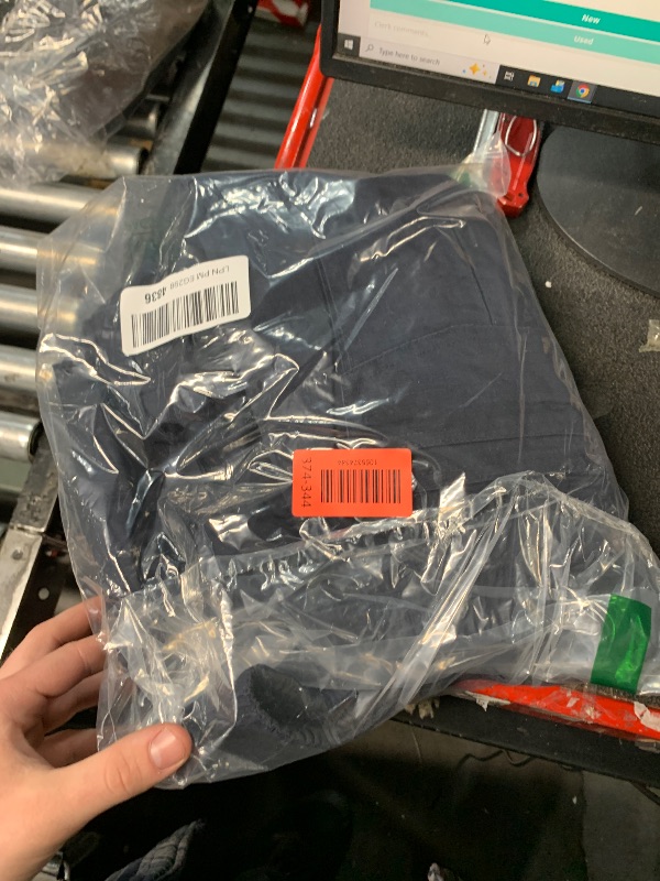 Photo 1 of CNBQDD Mens Cargo Pants Lightweight Ripstop Work Hiking Pants Breathable Stretch Waterproof Multi-Pocket Durable Outdoor Utility Trousers for Construction Dark Blue 32Wx32L