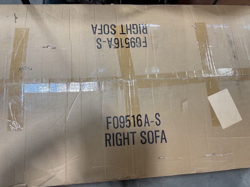 Photo 1 of **PARTIAL SET BOX 1 OF 2** Trygoal L Shaped Couches for Living Room, Leather Sectional Couch Living Room Furniture with Storage Ottoman, Modular Sectional Sofa with Movable Chaise for Apartment Office, Gray