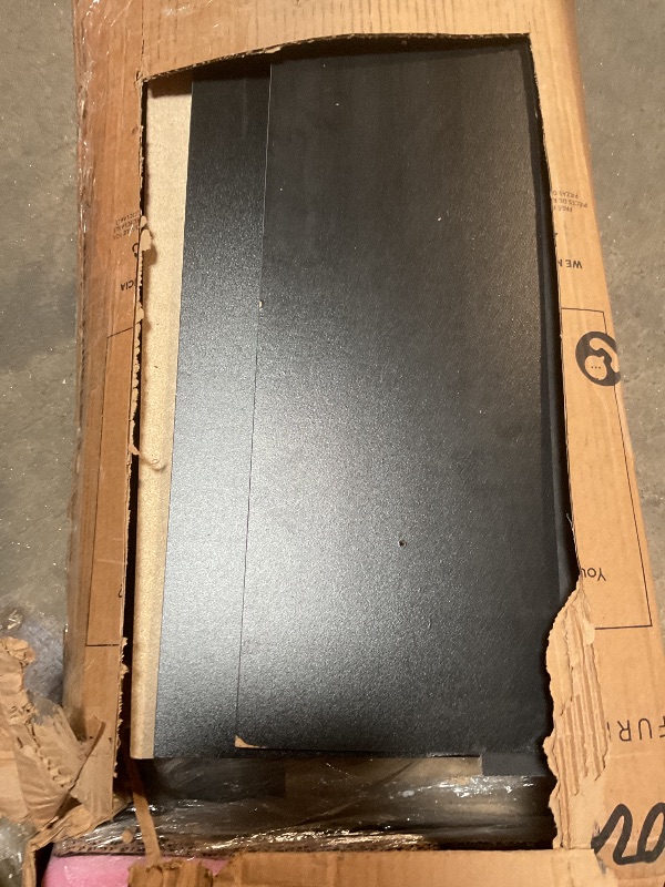 Photo 1 of **FOR PARTS ONLY**
South Shore Vito Collection 5-Drawer Dresser, Black with Matte Nickel Handles, Pure Black