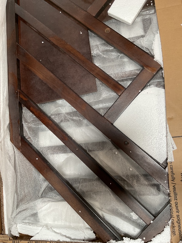 Photo 1 of ****PARTIAL SET****DNYN Stairway Full Over Full Bunk Bed with Storage Drawers for Kids Teens Adults,Home Furniture Solid Wood Bunkbeds w/Safety Guardrails,Perfect for Bedroom,No Box Spring Required, Espresso