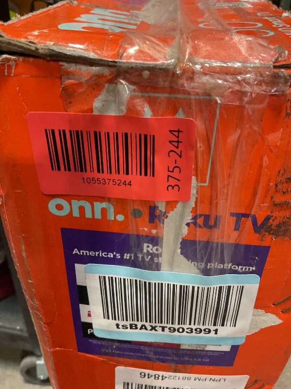 Photo 1 of ****MAJOR DAMAGE PARTS ONLY**** 50" Class 4K UHD LED Roku Smart TV HDR