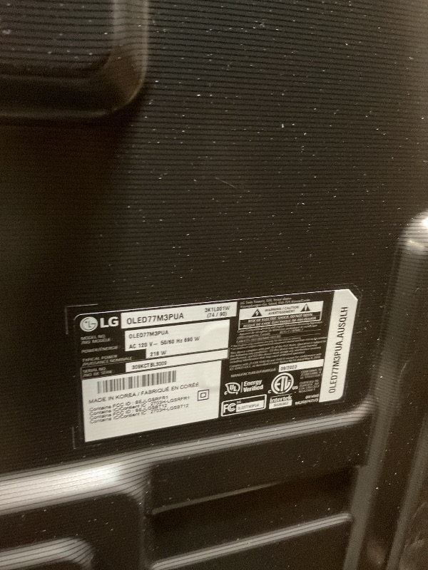 Photo 1 of ****MISSING PARTS AND DAMAGED PARTS ONLY ****LG 77-Inch Class OLED evo M3 Series, 4K Processor, Smart Flat Screen TV, with Wireless 4K Connectivity, Alexa Built-in (OLED77M3PUA, 2023 Model)