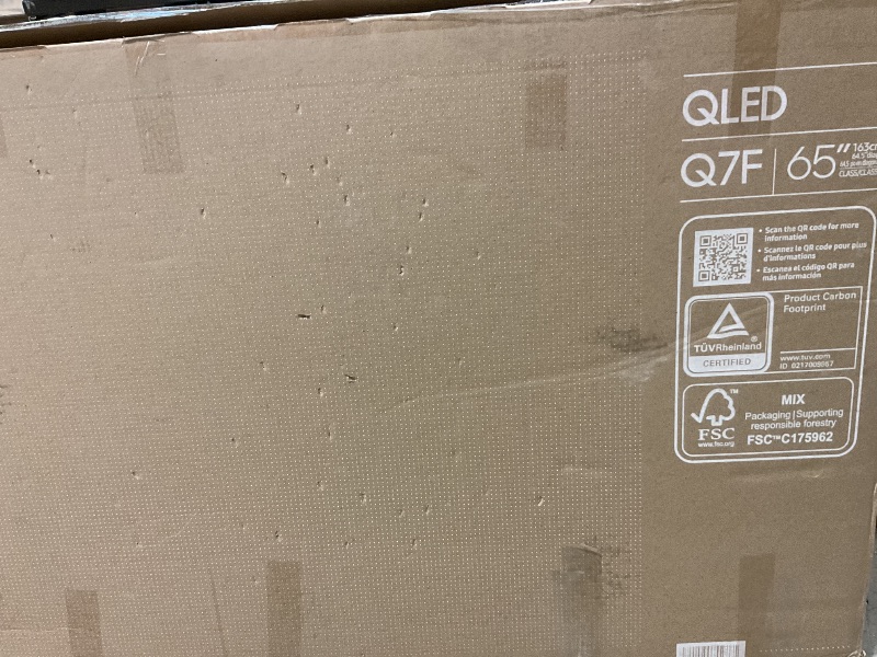 Photo 1 of ****BROKEN DAMAGED TELEVISION NOT WORKING**** SAMSUNG 65-Inch Class OLED 4K S90D Series HDR+ Smart TV w/Dolby Atmos, Object Tracking Sound Lite, Motion Xcelerator, Real Depth Enhancer, 4K AI Upscaling, Alexa Built-in (QN65S90D, 2024 Model)